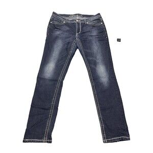 Vintage Seven For All Mankind Bootcut Jeans Women's 12 Dark Wash EUC Denim